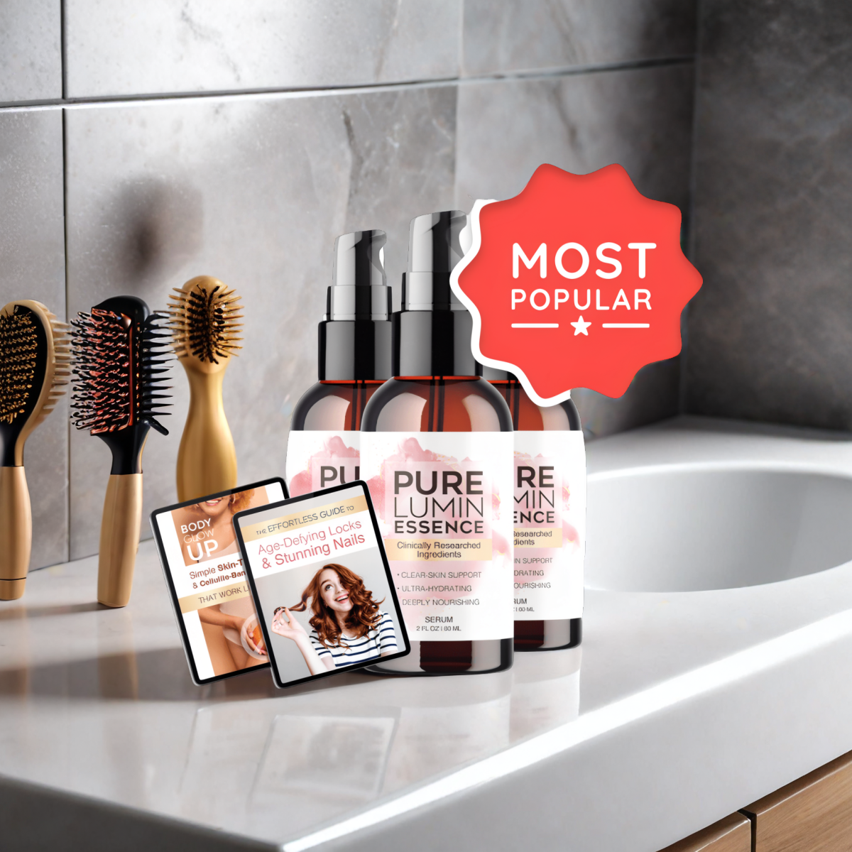 PureLumin Essence - 3 Bottles + 2  Ebooks